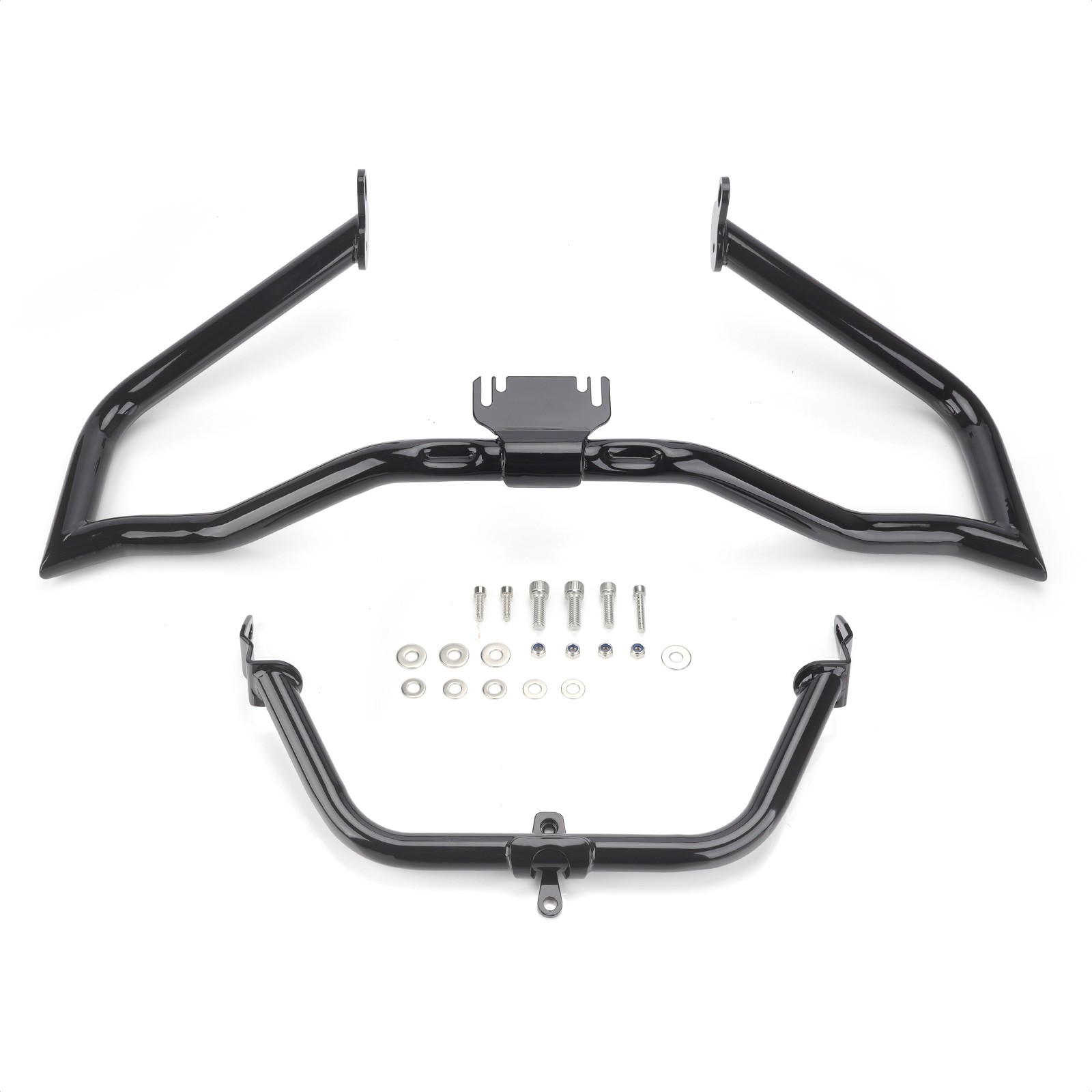 Vivid Black Chopped Engine Guard Fairing Support For Harley Road Glide 2009-2023