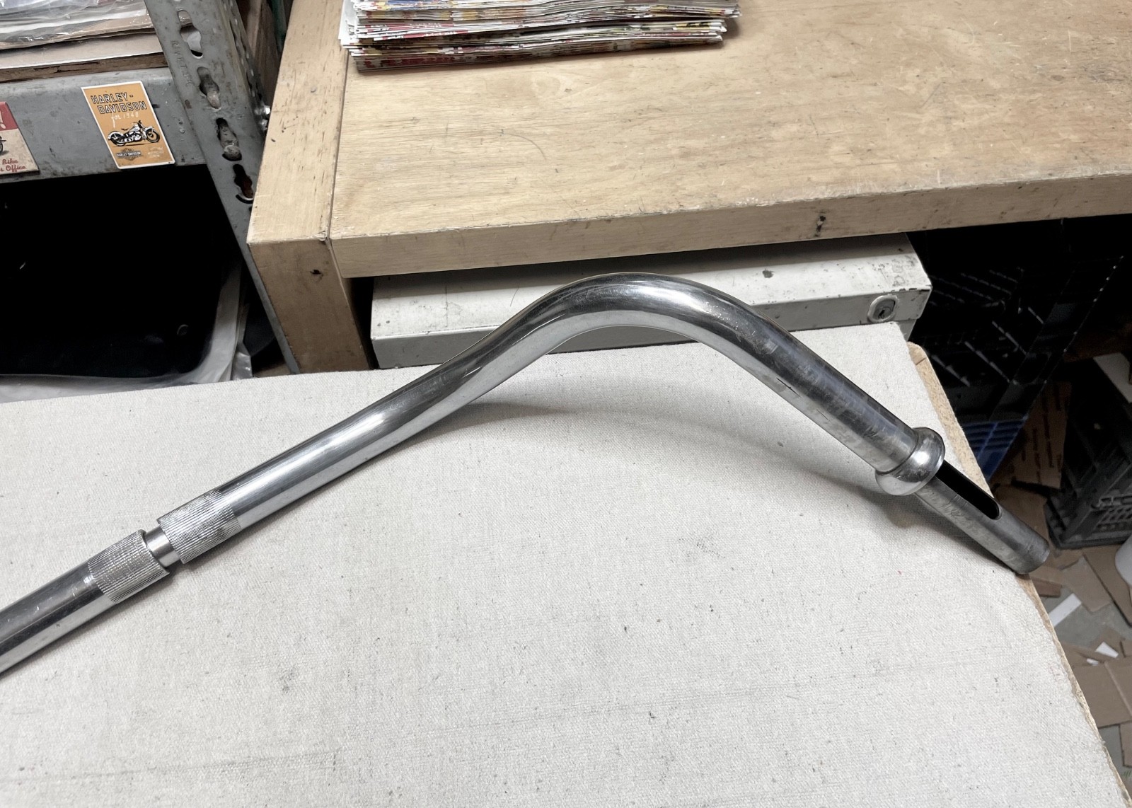 Harley FL Shovelhead Glide Split Handlebars, Internal Throttle (OEM, 1972-E74)