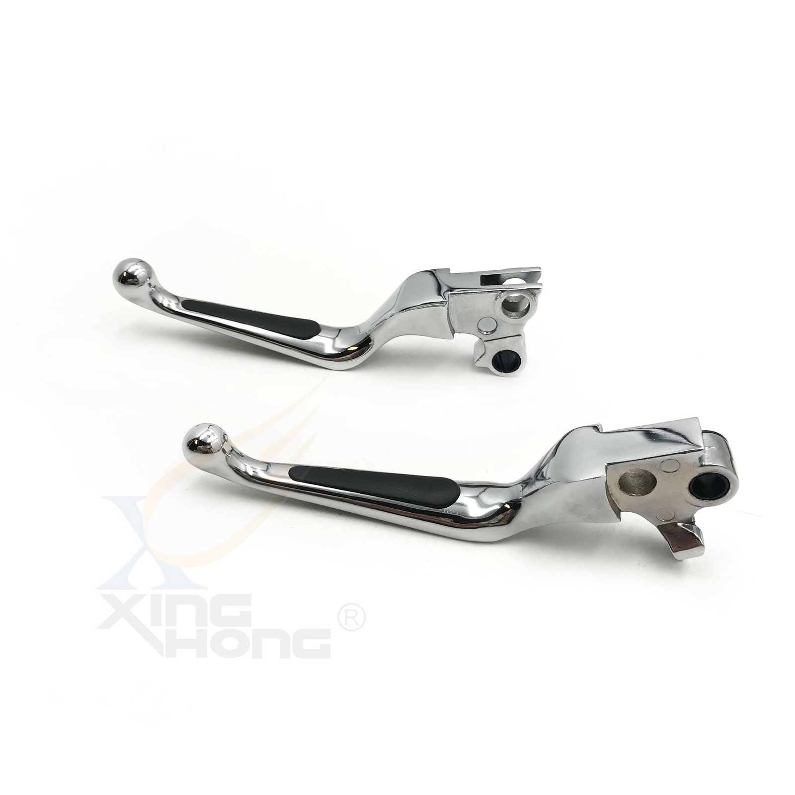 Brake Clutch Hand Lever For Harley XL Dyna Touring Softail Rubber Soft Chrome