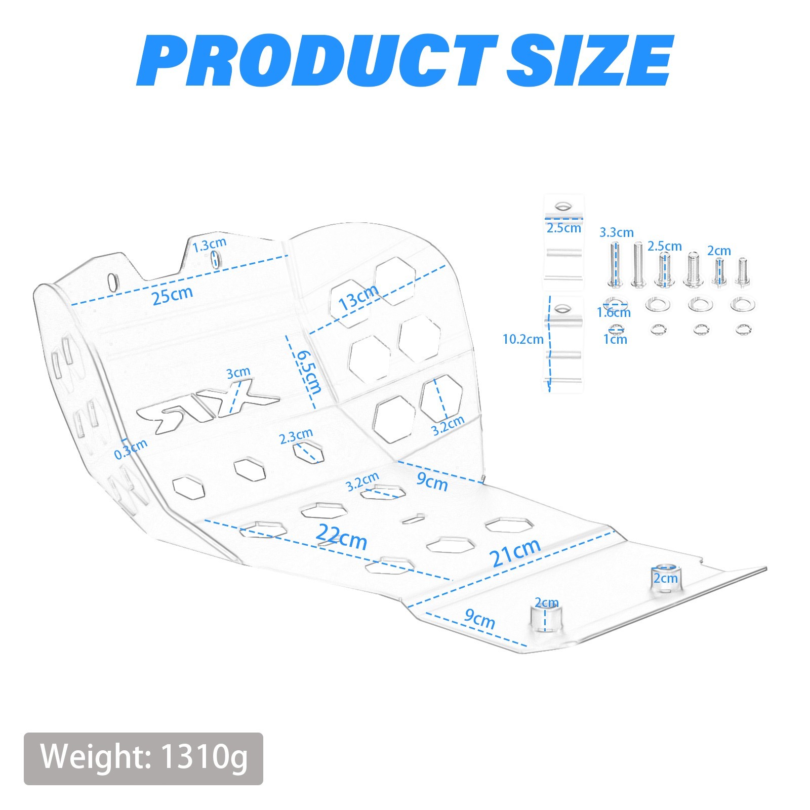 SILVER XR650R Skid Plate Under Bash Cover Guard For Honda XR 650R 2000-2007