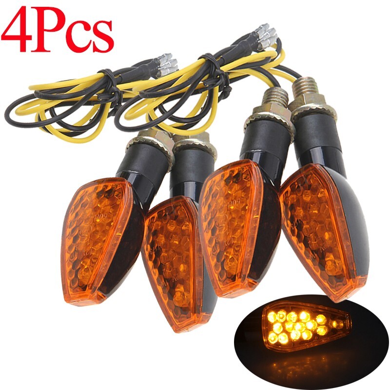 4X Motorcycle LED Turn Signal Lights for Kawasaki ZR7S ZRX1100 ZRX1200R ZRX1200.