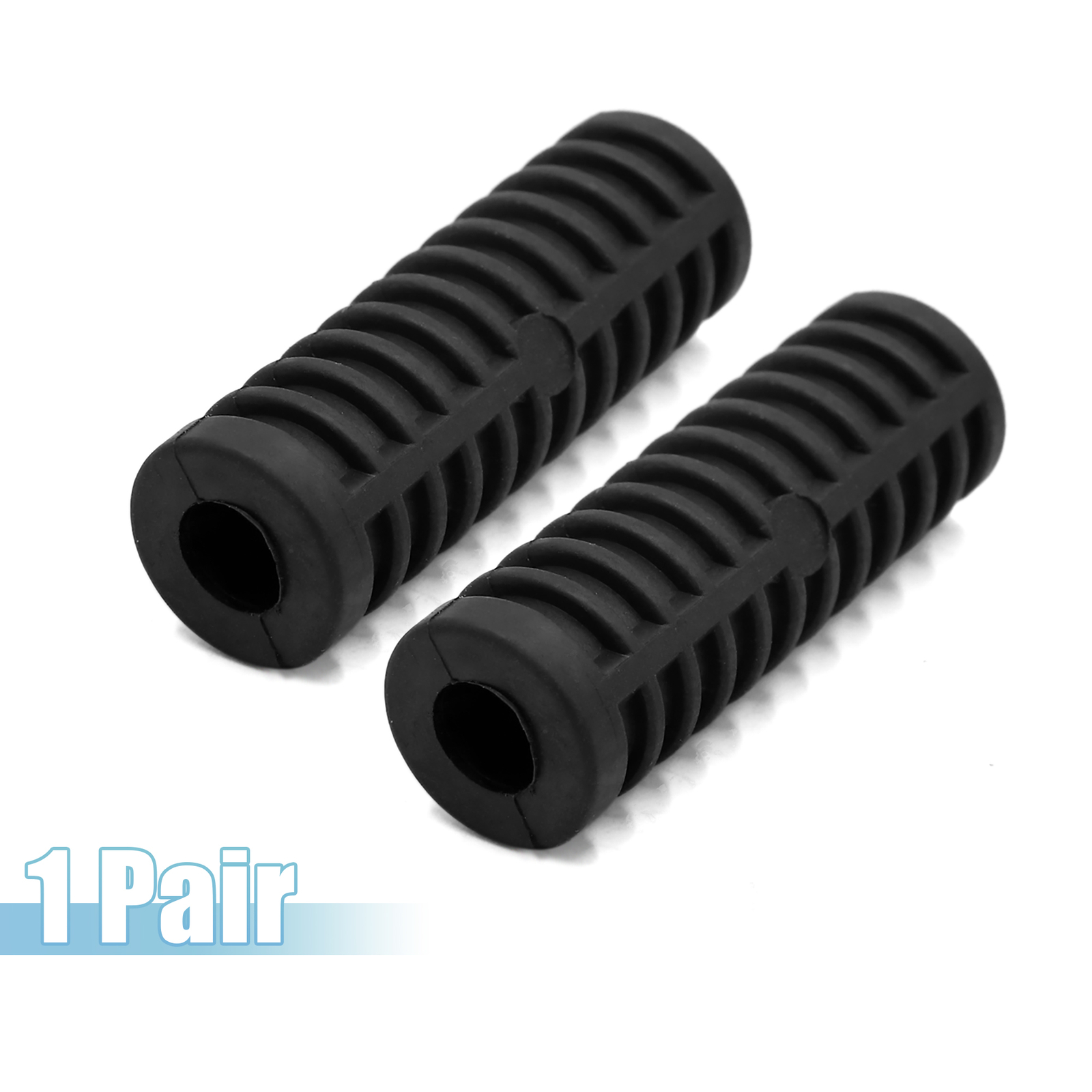 TWO Rubber Nonslip Footrest Pedal Foot Peg Cover Shell Motorcycle Universal