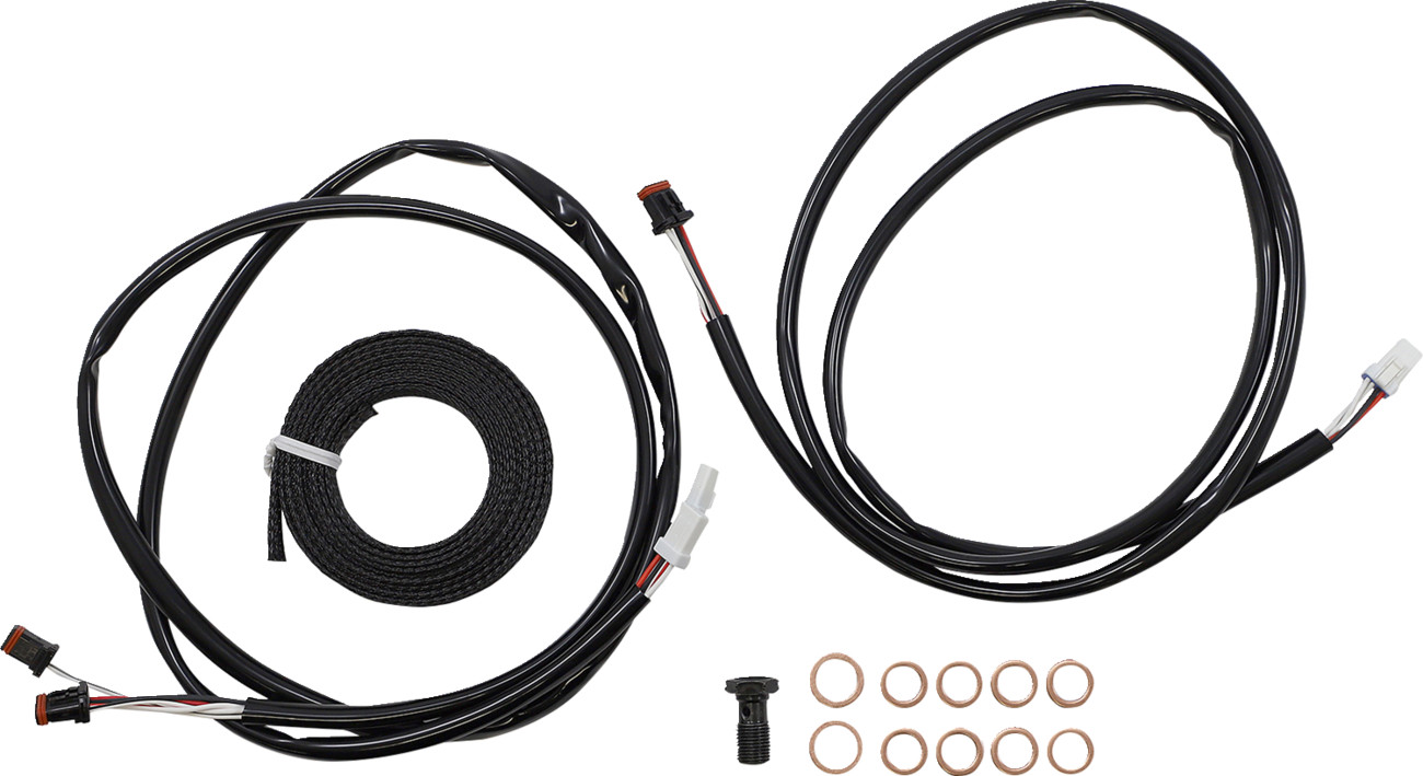 LA Choppers Plug-and-Play Cable Kit 18-20in Handlebars 21-22 FLH ABS Midnight