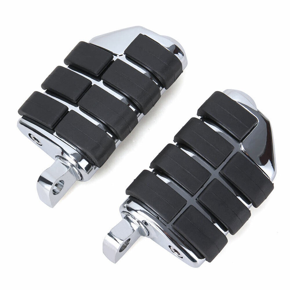 Pair Male Mount Footpegs Footrests Fit For Harley Touring Sportster Softail Dyna