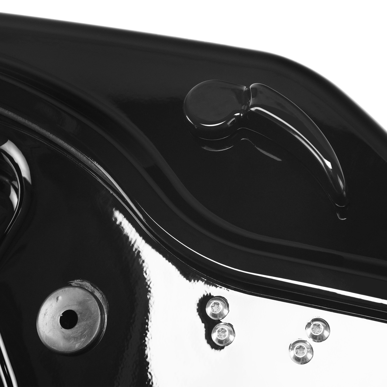 Vivid Black Saddlebags Saddle Bag Fit For Harley Street Road Glide 2024-2026