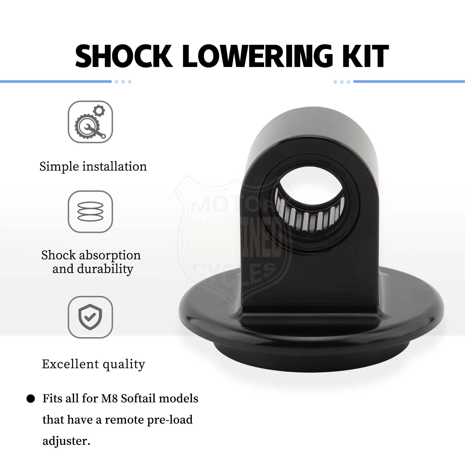1.5″ Rear Shock Lowering Mounting Kit For Harley M8 FLSB FXLRS FXBRS Breakout US