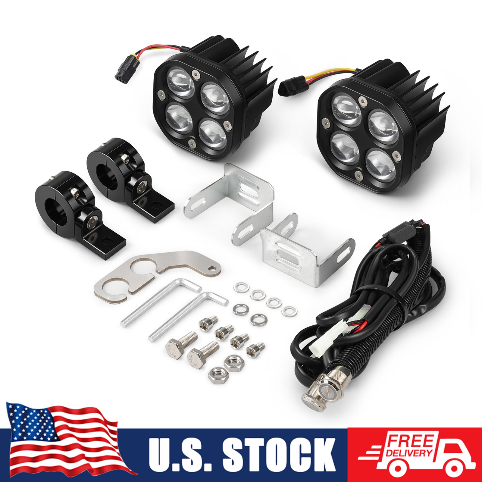 NICECNC 2000LM LED Auxiliary Light Kit For Yamaha Tenere 700 XTZ07 2019-2024