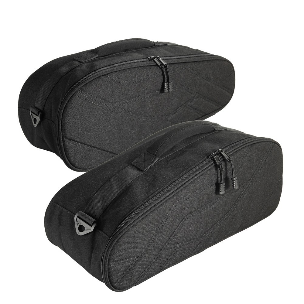 Black Saddle Bags for Can-Am For Spyder For F3T F3 2016+ Easy Clean Interior