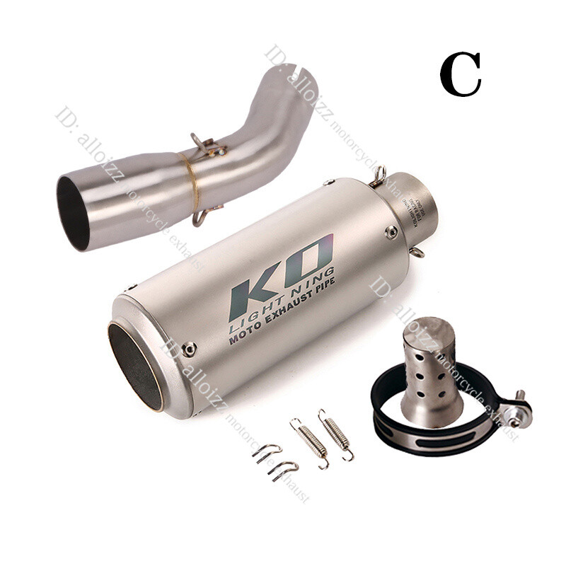 For Suzuki SV650 2016-23 Exhaust System Mid Pipe Slip On Muffler With DB Killer