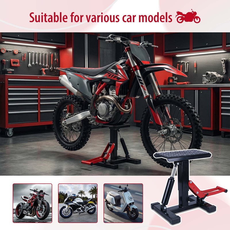 Motocross Lift Stand MX Bike Stand 440Lbs Heavy Duty Off-Road Hydraulic Jack US