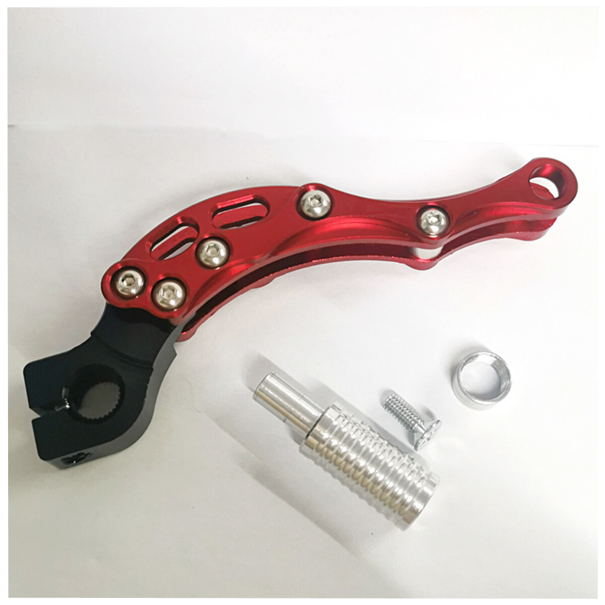 Red Motorcycle CNC Aluminum Alloy Footrest Pedal Gear Shift Shifter Lever 170MM