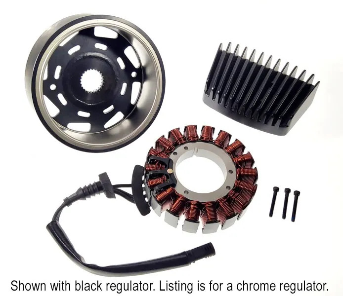 Drag Chrome Stator & Regulator Charging Kit OE Spec Harley Touring M8 17-Up