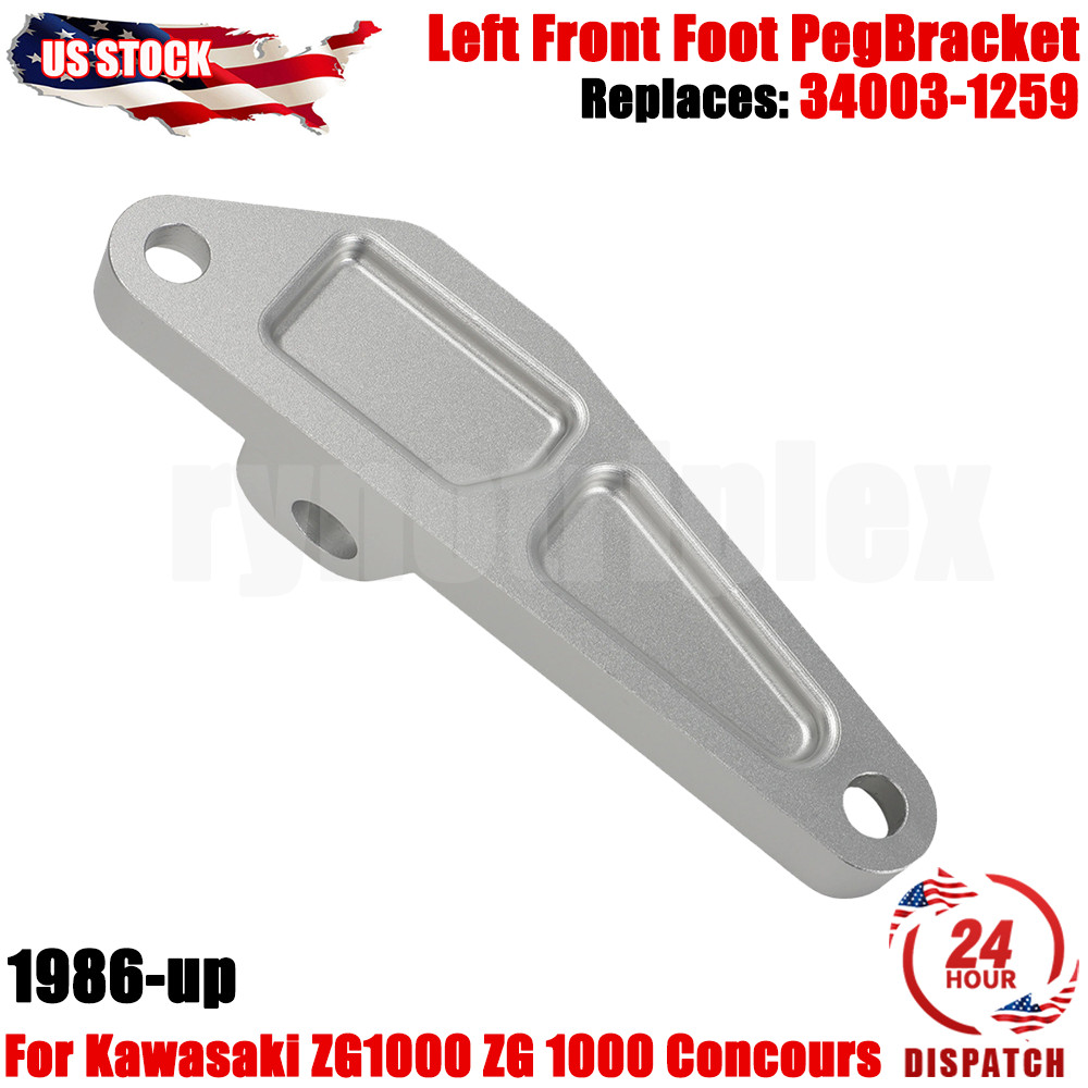 For Kawasaki 1986-up ZG1000 Concours Left Front Foot PegBracket Repl 34003-1259