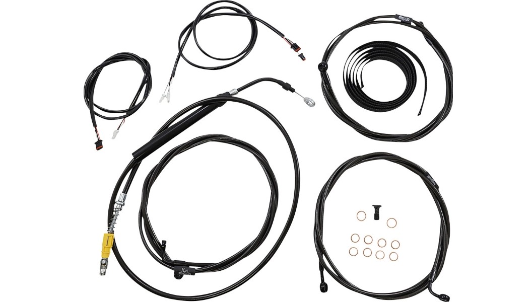 LA Choppers Complete Plug and Play Cable Kit – 18in.-20in. – ABS LA-8058KT3-19M