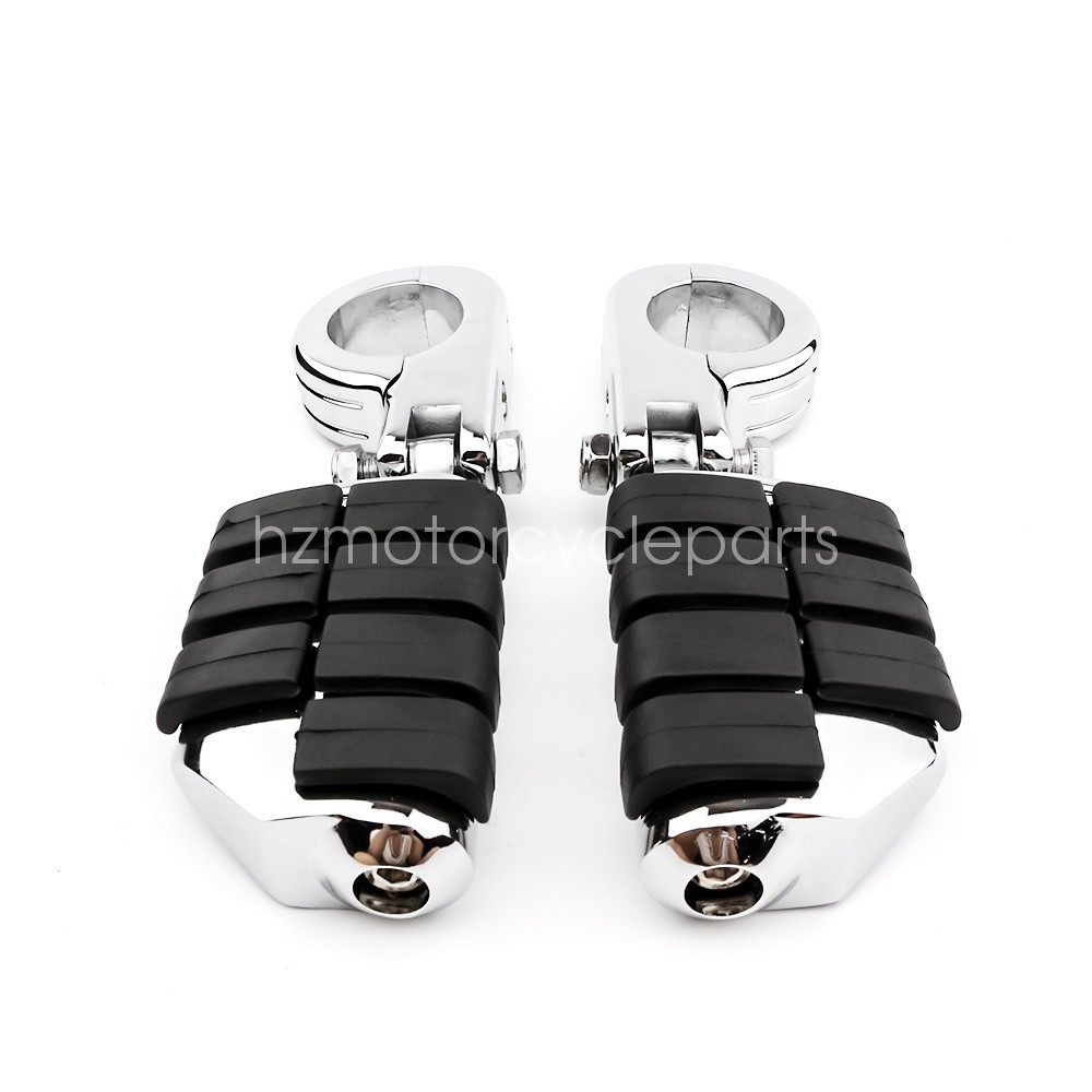 Pair 1.5″ 1-1/2″ Motorcycle Highway Foot Pegs For Honda VTX 1300 1800