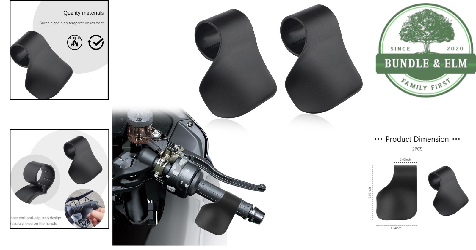 Universal Motorcycle Cruise Control Throttle Assist with Ergonomic Design