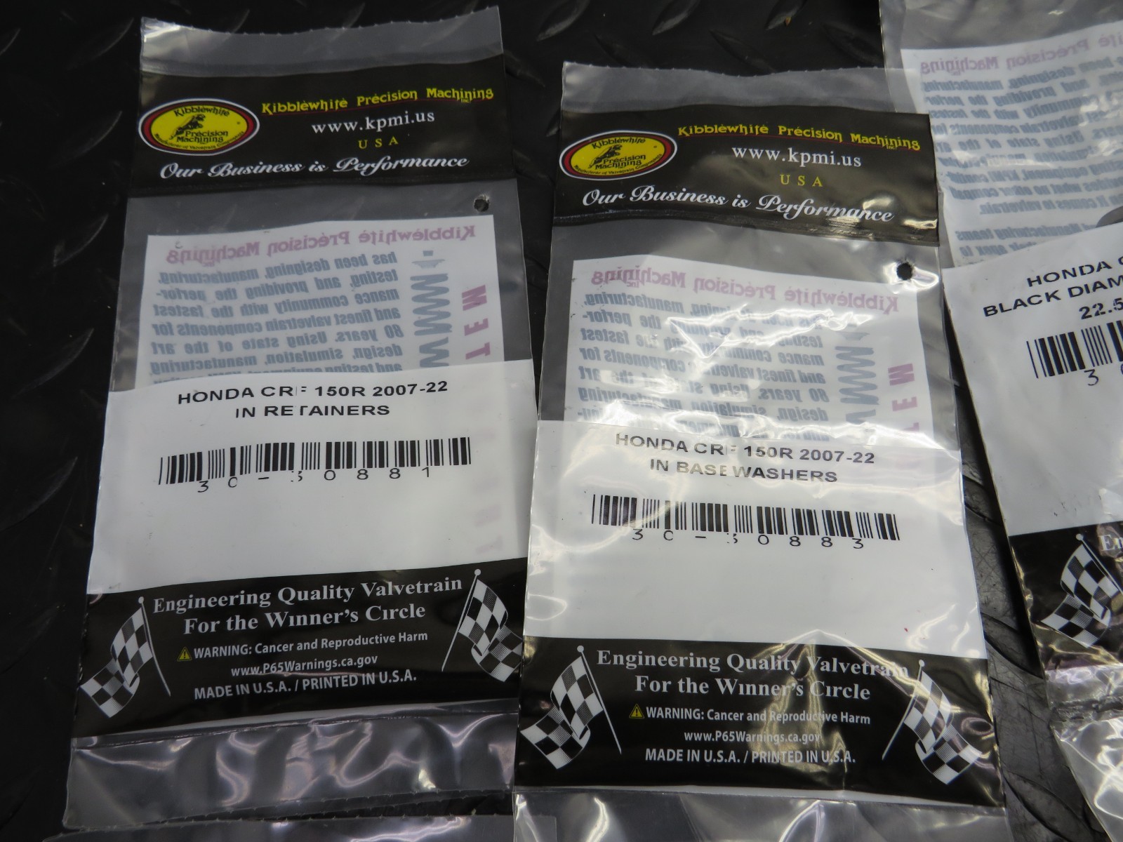 07-25 HONDA CRF 150RB CRF 150R OEM KIBBLEWHITE VALVES SEALS SPRINGS WASHERS