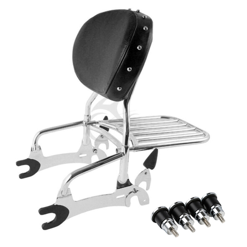 Chrome Backrest Sissy Bar Quick Release Spools Fit For Indian Chief 2014-2018 17