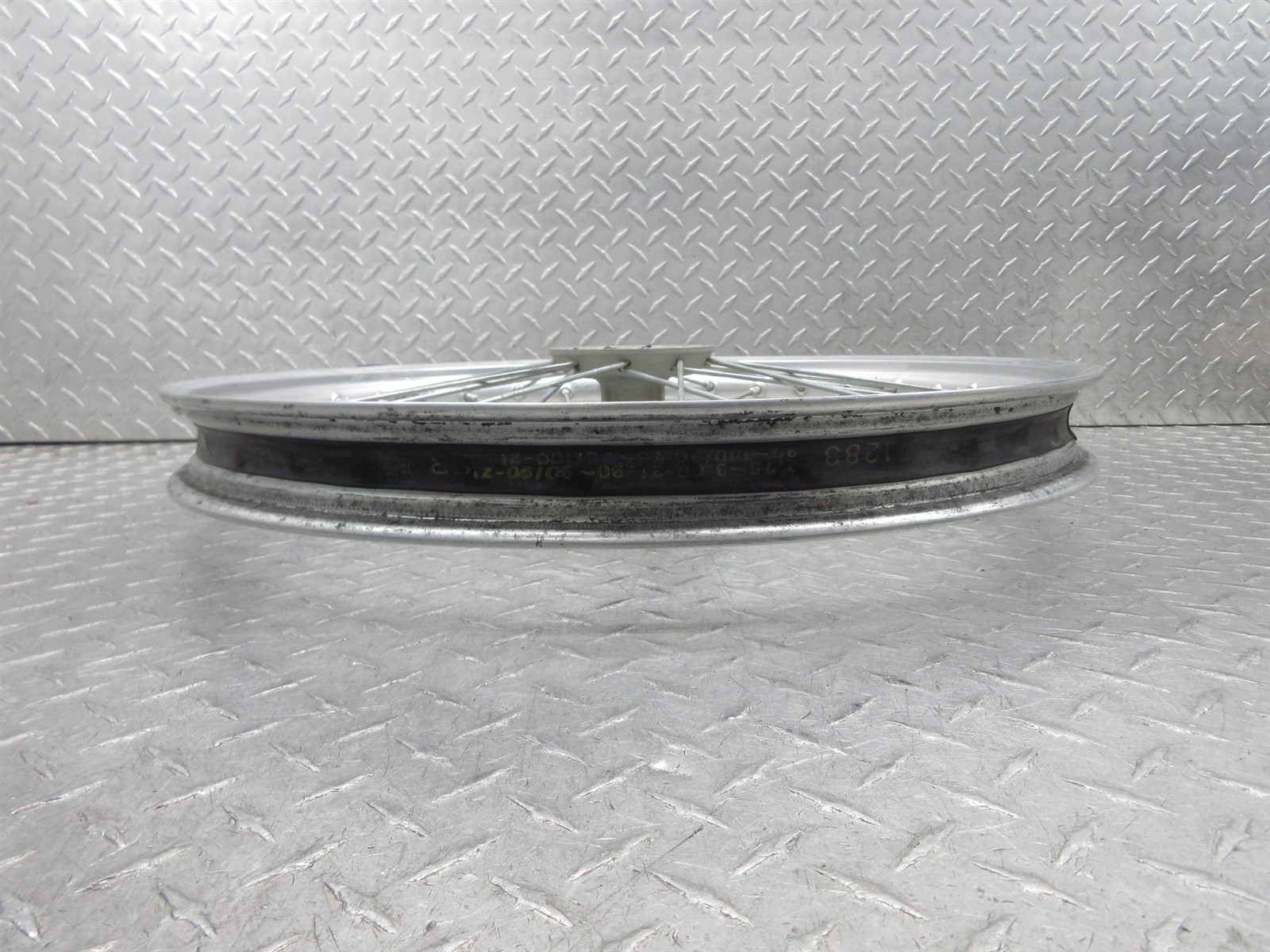 2000 96-00 Suzuki RM250 Front Wheel Rim 21×1.60 Wobble Needs Trued Video OEM