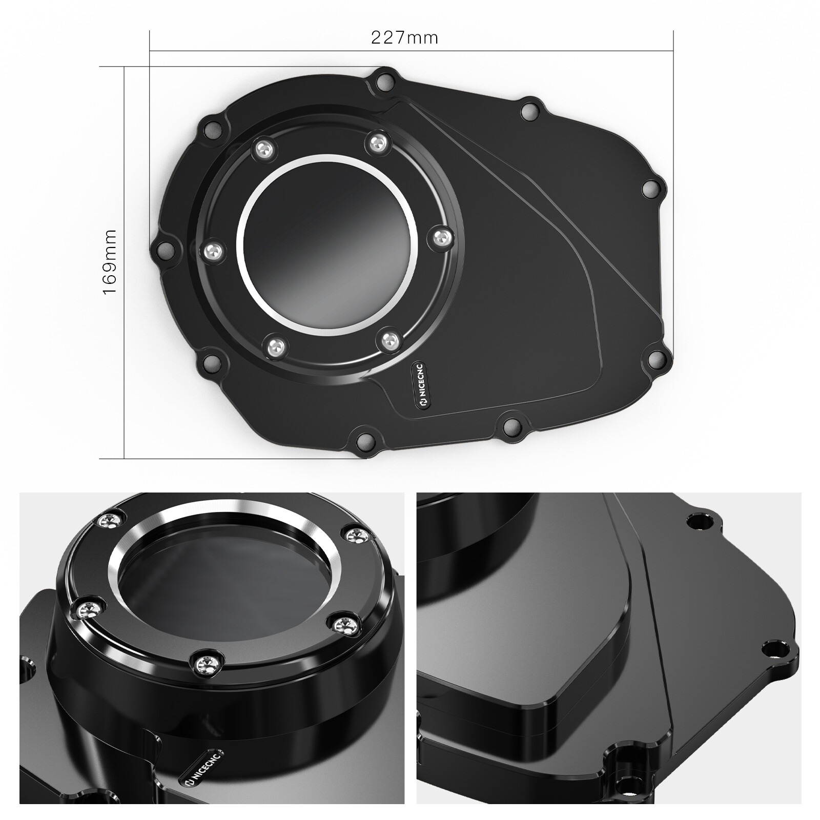 Upgraded M8 Clear Cam Cover For Harley Street Glide FLHX CVO FLHXSE 2017-2021