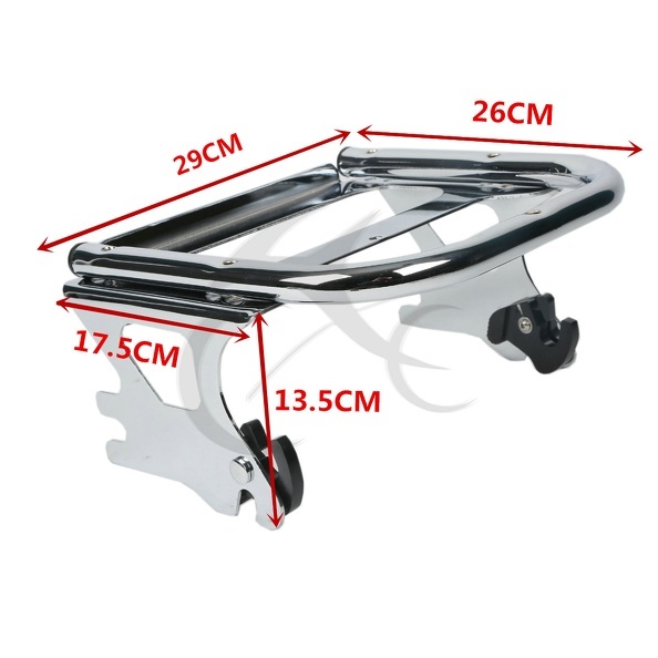 Chopped Trunk Mount Rack Docking Hardware Fit For Harley Touring 1997-2008 2007
