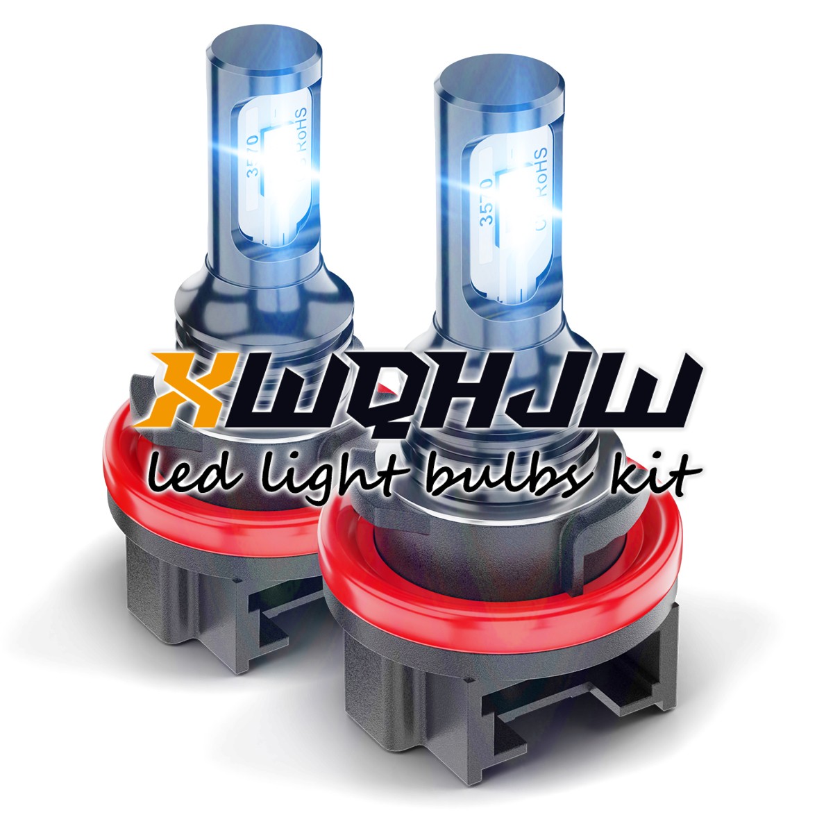 XWQHJW For Honda PCX125 PCX150 HS5 35/35w 2 PCS LED White Headlight Bulb Light