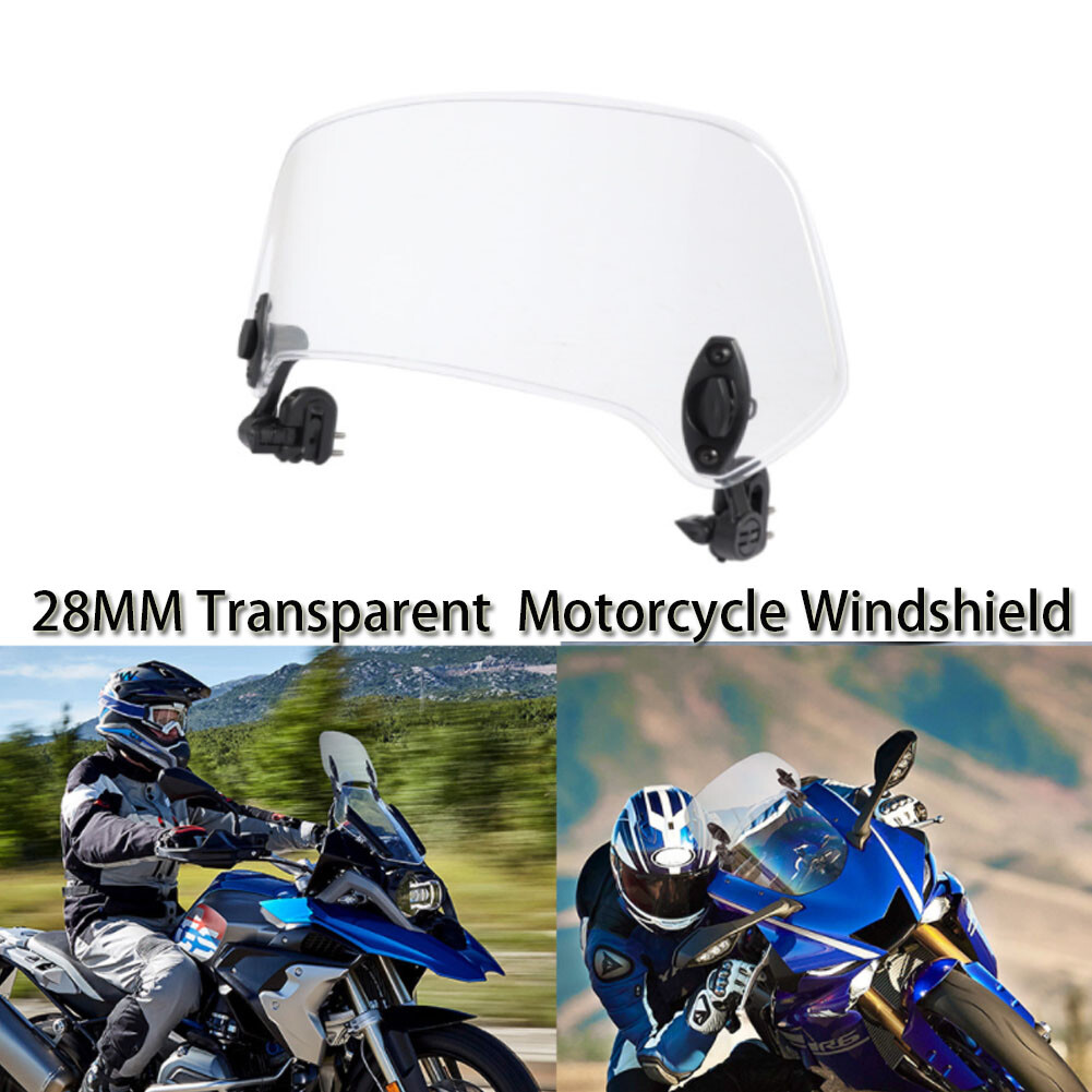 Windshield Wind Deflector Extension Universal Fit for Most Motorcycle Scooter