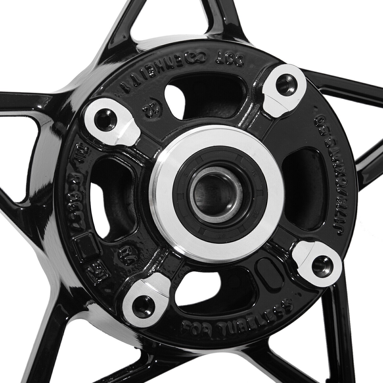 17″ Front 3.5″ Rear 5.5″ Tubeless Wheel Rim Z900 17-24 18 19 20 21 For Kawasaki