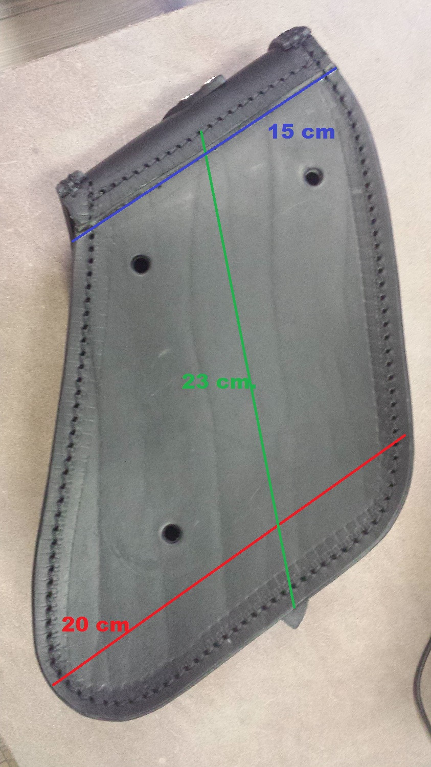 SADDLE BAG SWING ARM BAG FOR DYNA STREET BOB, WIDE GLIDE BEST ITALIAN LEATHER