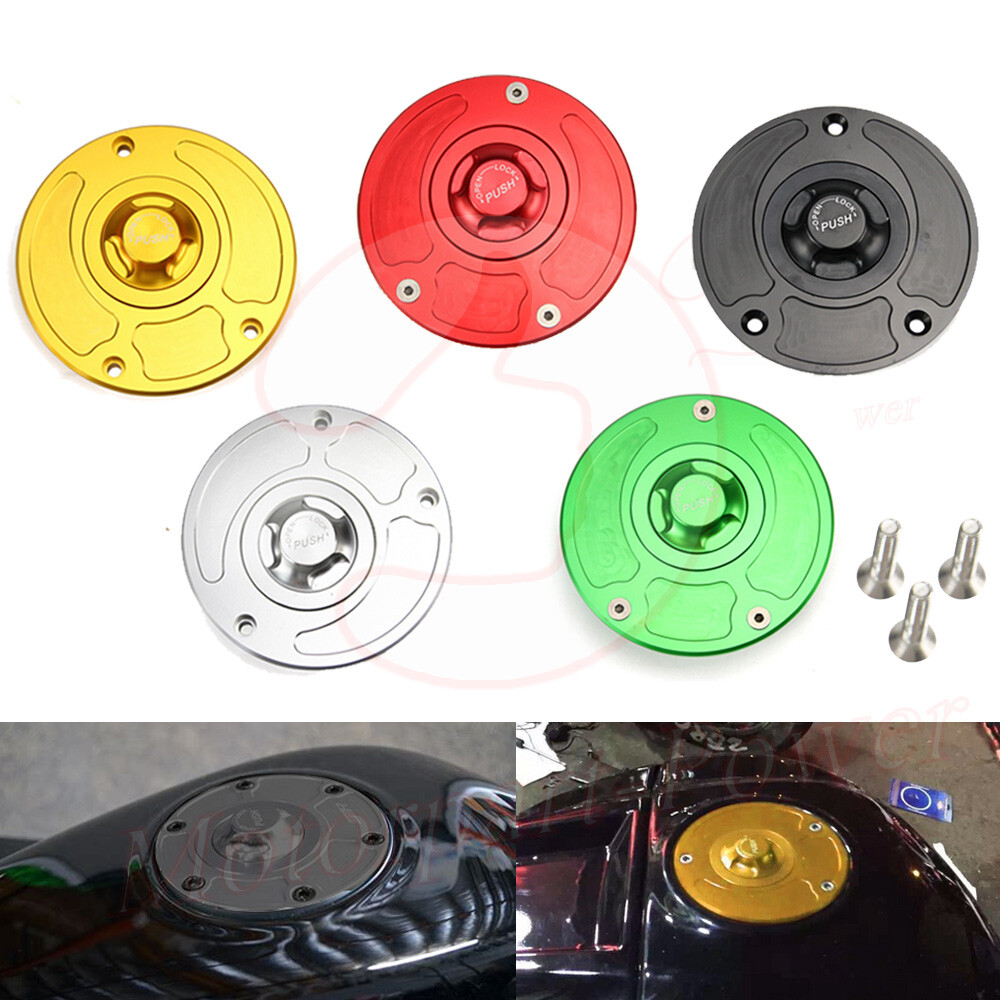 Fuel Gas Cap Tank Cover KeylessFor Kawasaki Ninja 650 650R ER-6F EX650 2006-2015