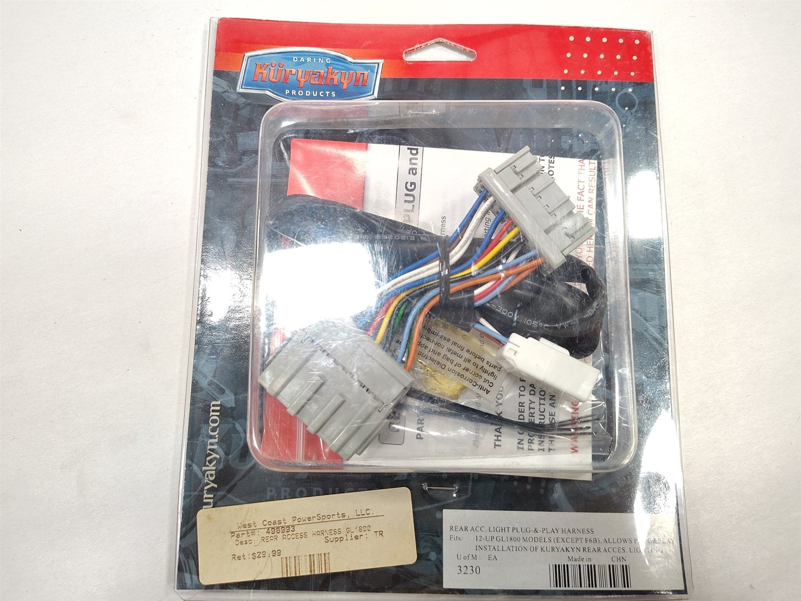 Kuryakyn Rear Accessory Light Harness GL1800 3230