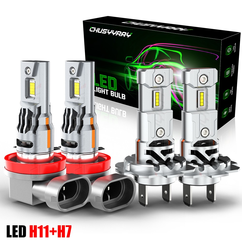 For Volvo V60 T5 T6 Wagon 4-Door 2015-2017 H7 H11 Pure White LED Headlight Bulbs