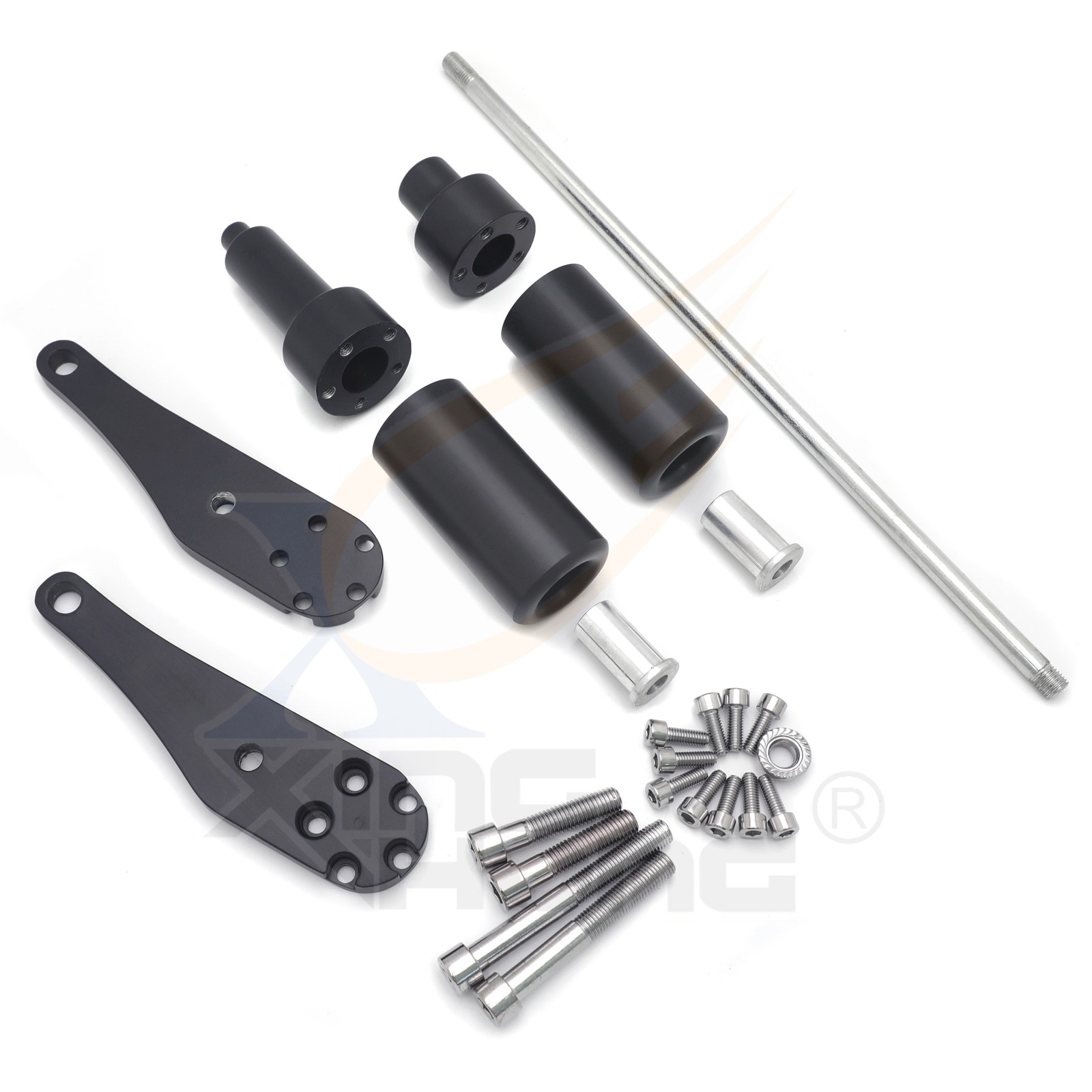 No Cut Frame Sliders Protector for Kawasaki NINJA ZX10R ZX-10R 2006 2007 Black