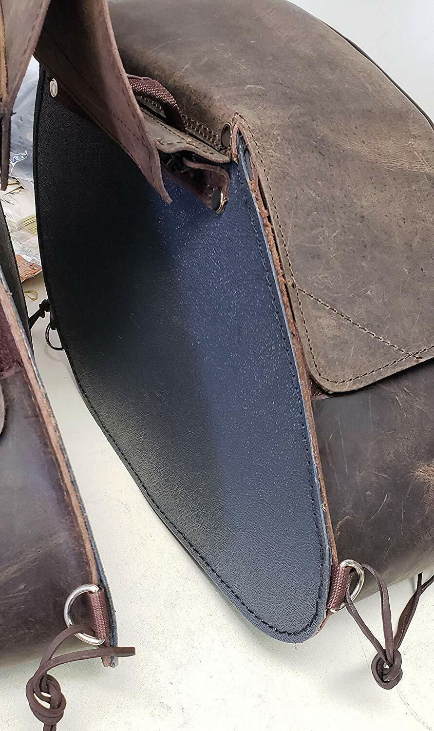 Motorcycle 2 Pc Large throwover Distressed Brown Real Leather Saddlebag Luggage