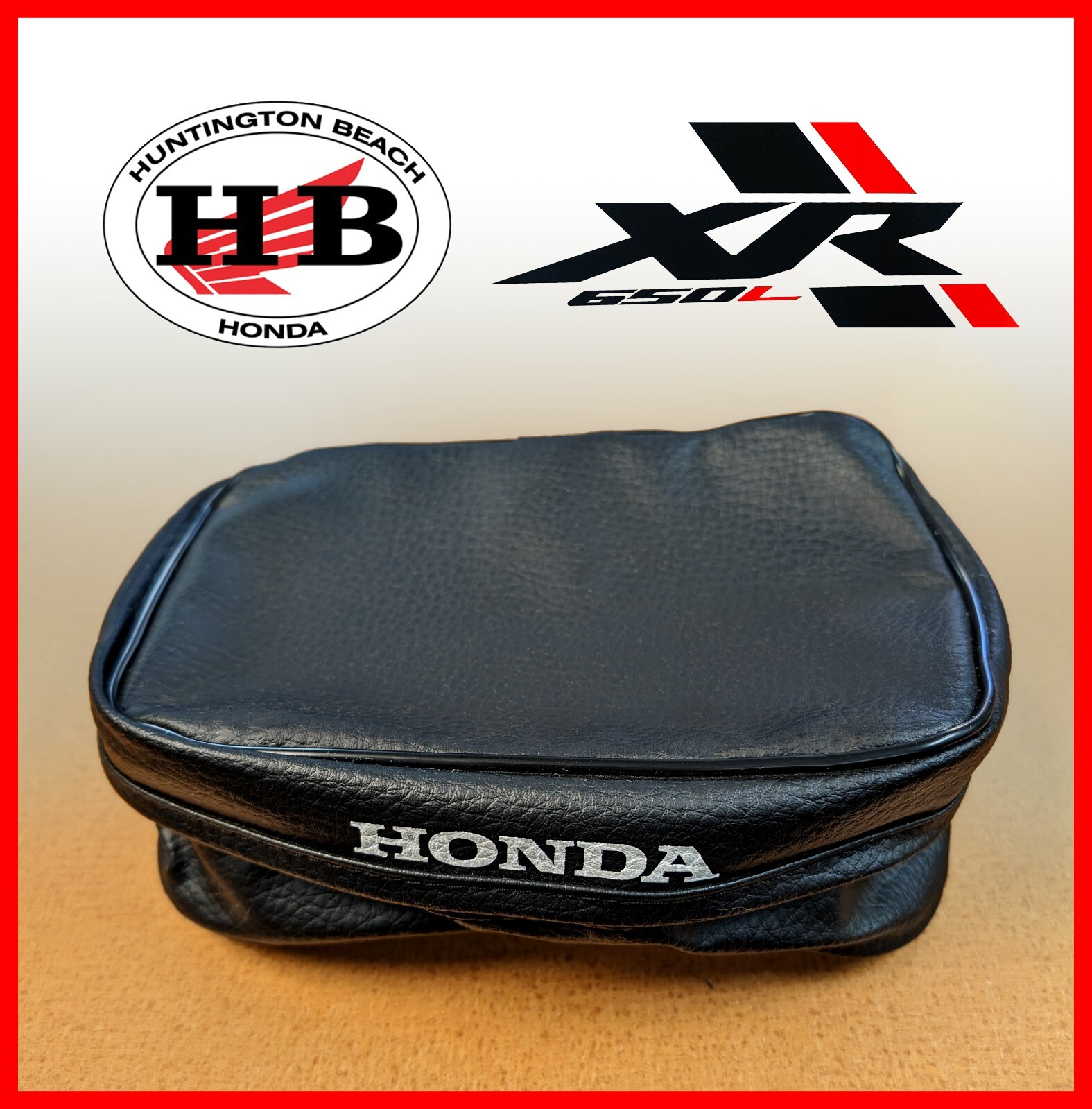 HONDA OEM TAIL BAG BLACK XR650L XR600R XR250L XR250R GENUINE NEW 83501-MGW-A90