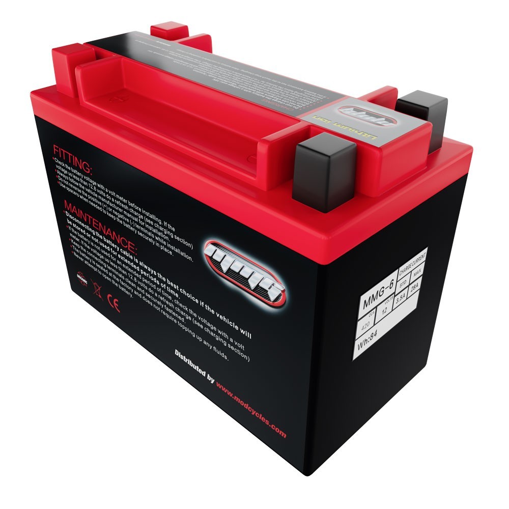 MMG 12V Lithium Ion Battery YTX24HL-BS Quad Terminal – Motorcycle ATV UTV