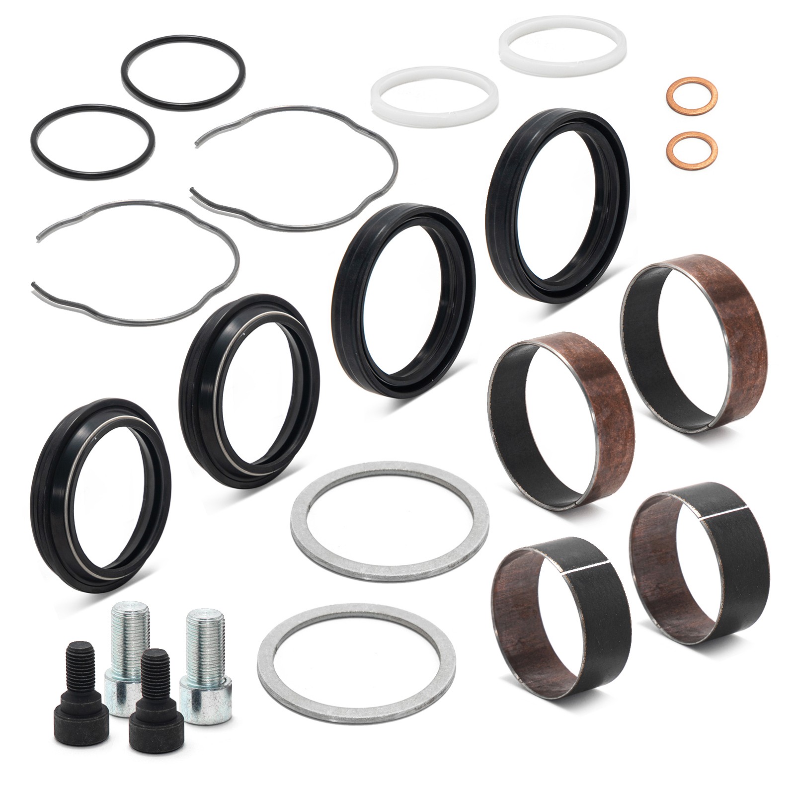 Front End Fork Leg Rebuild Seals Boots 49mm For Harley Electra Glide FLHT 14-18