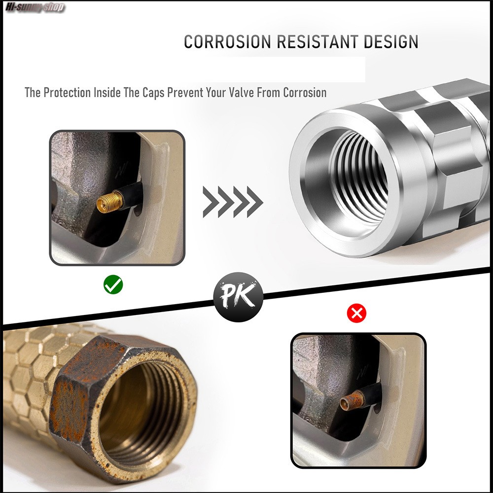 CNC Car Motorcycle Bike Valve Core Cap Tires Gas Nozzle Cover Aerated Mouth Cup
