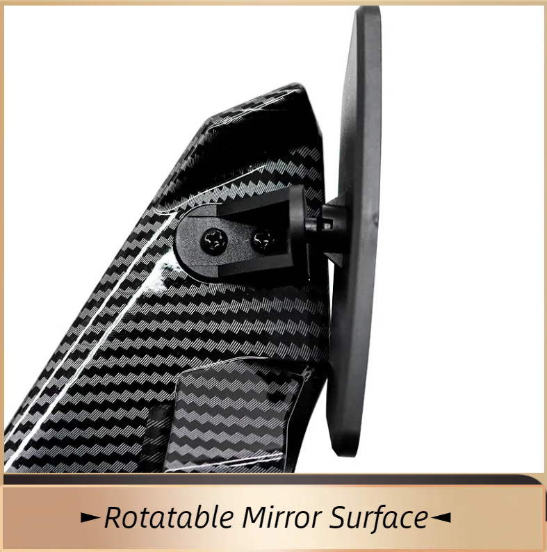 Carbon Fiber Style Black Wind Wing Rearview Mirrors for Suzuki TL1000R 1998-2003