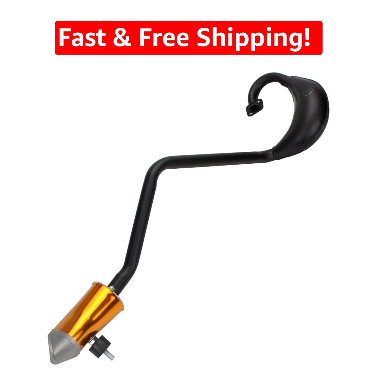 Durable Steel Exhaust Pipe Muffler for 47/49/50cc Mini Dirt Bikes Off-Road