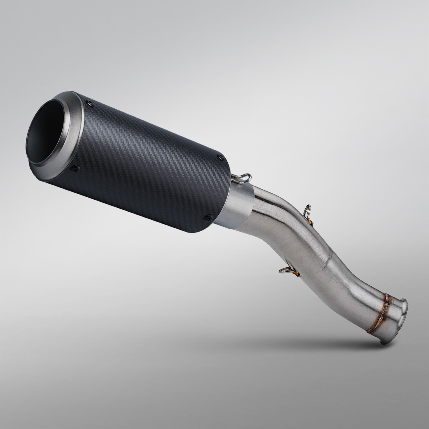 Slip-On Moto Exhaust Mid Link Pipe Muffler For CF-Moto 800MT 2021-2025