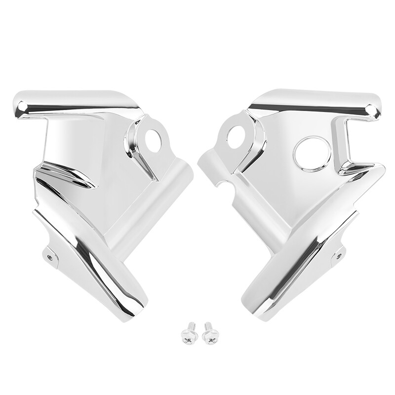 Pair Front Fork Upper Frame Neck Cover For Yamaha V-Star XVS1100 1999-2011