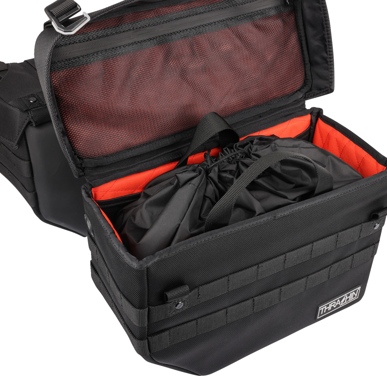 Thrashin Supply Expedition Saddlebags Black TSB-0008 1680D Ballistic Nylon