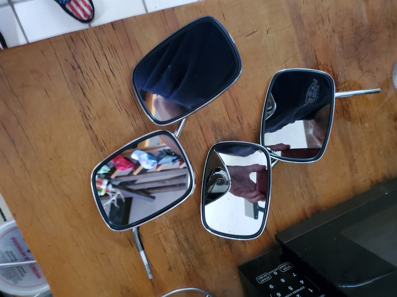 Dual – Live To Ride Custom Mirror, Chrome