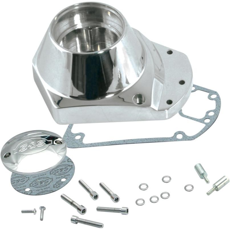 S&S Cycle 106-4211 Billet Cam Cover Kit – Chrome Finish