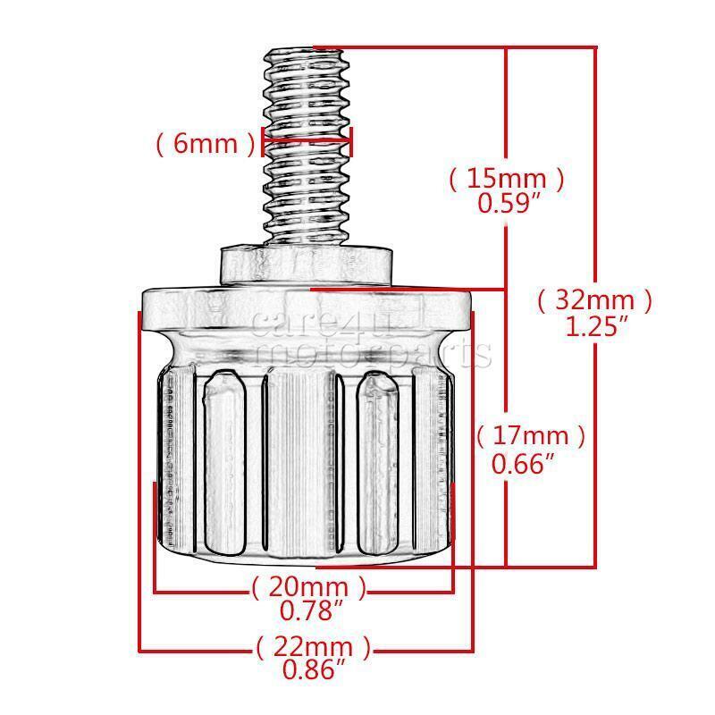Black Aluminum Rear Seat Bolt Screw fit for Harley Touring Road Glide CNC 86-23