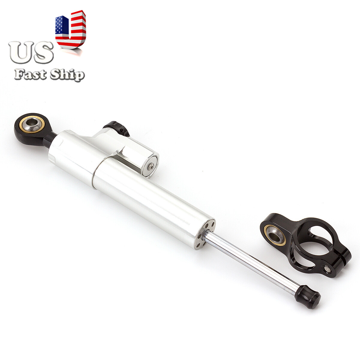 Silver Steering Damper Stabilizer Linear For CBR954RR CBR1000 MT-09 FZ-09 Tracer
