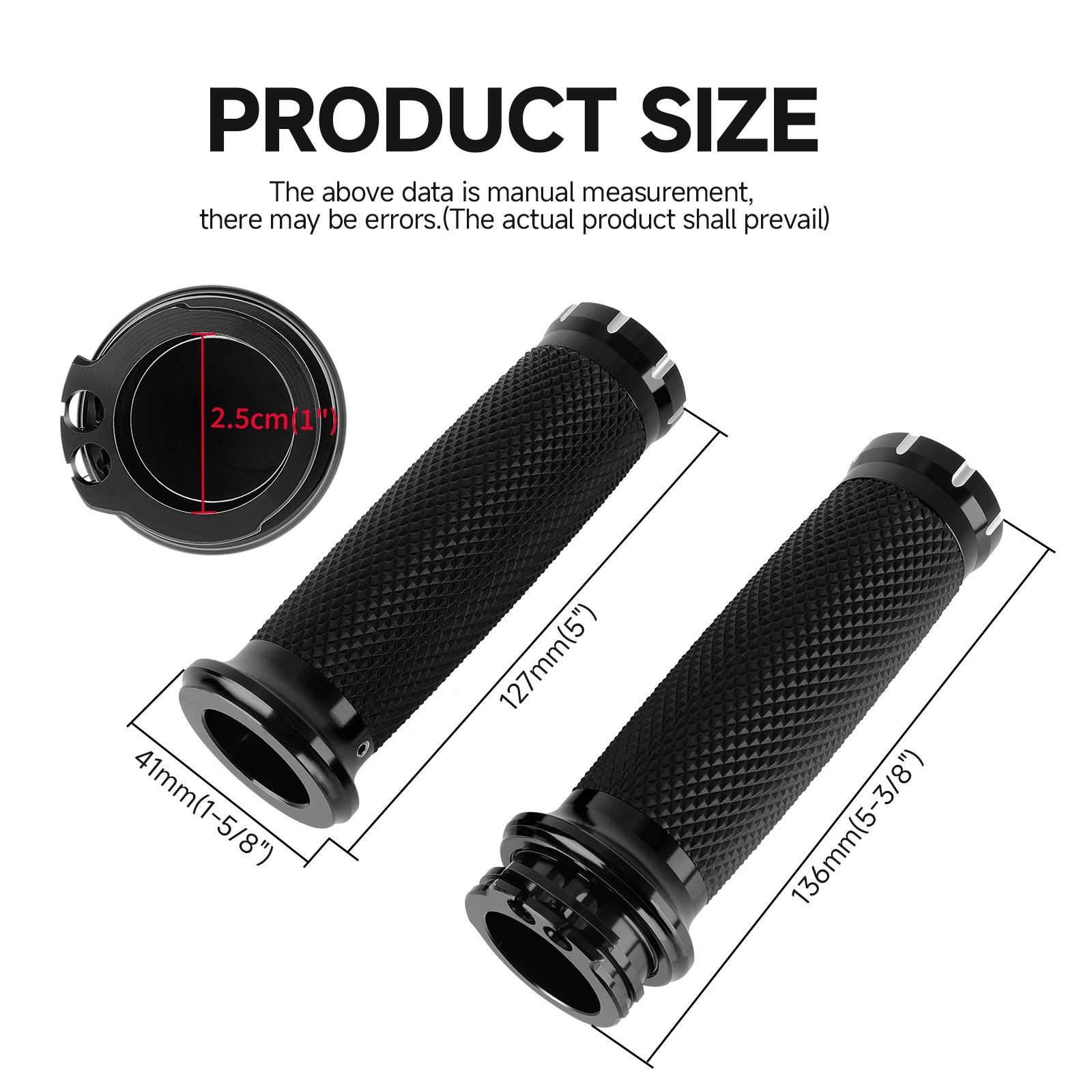 1″ 25mm Handlebars Control Switches +Hand Grips For Harley Sportster XL 883 1200