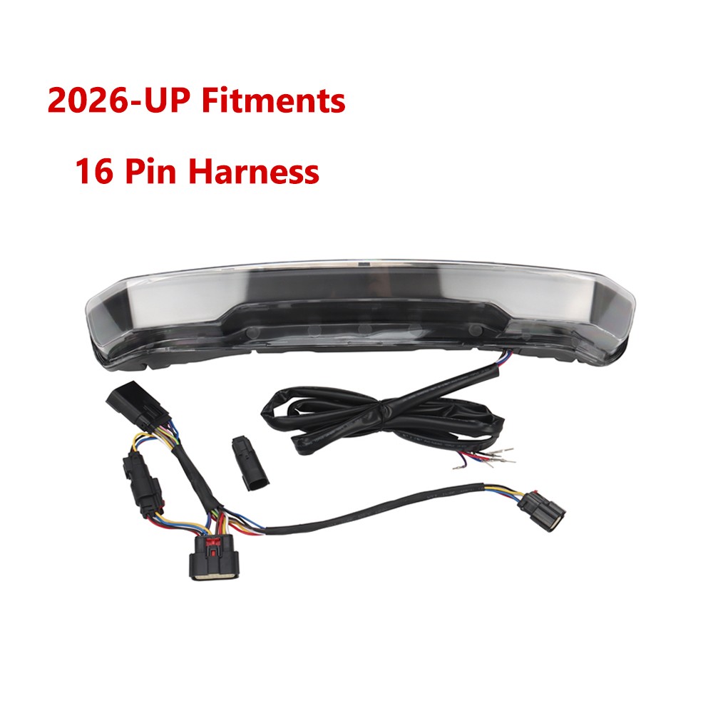 2026 Accessories Tour Trunk Decorative Tail Light For Street Glide Limited FLHXL