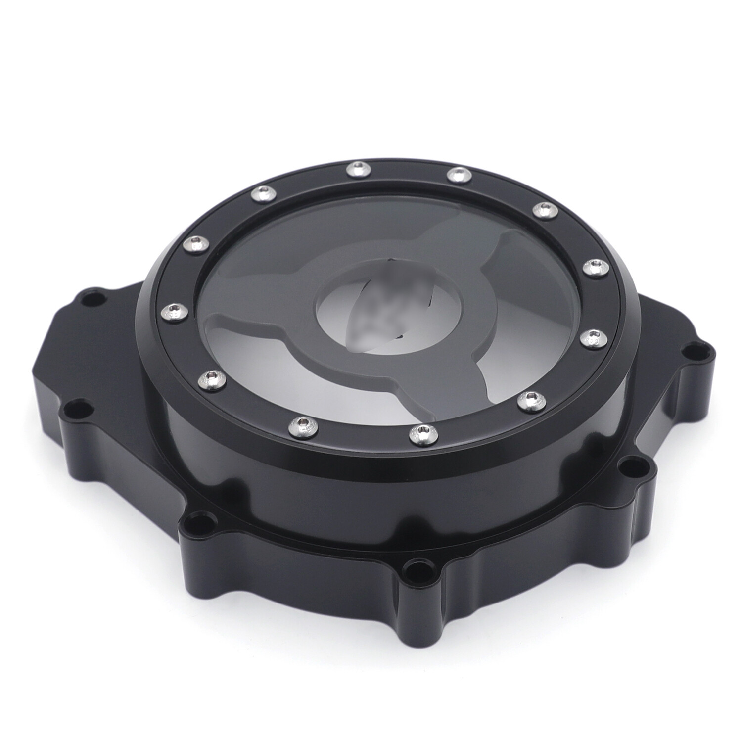 Black & Clear CNC Left Engine Stator Cover Crankcase For YAMAHA YZF R1 1998-2003